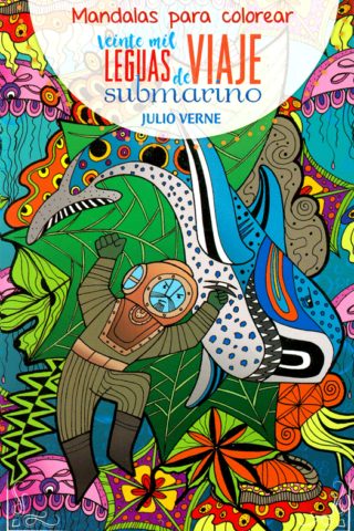 Mandalas para colorear: Veinte mil leguas de viaje submarino