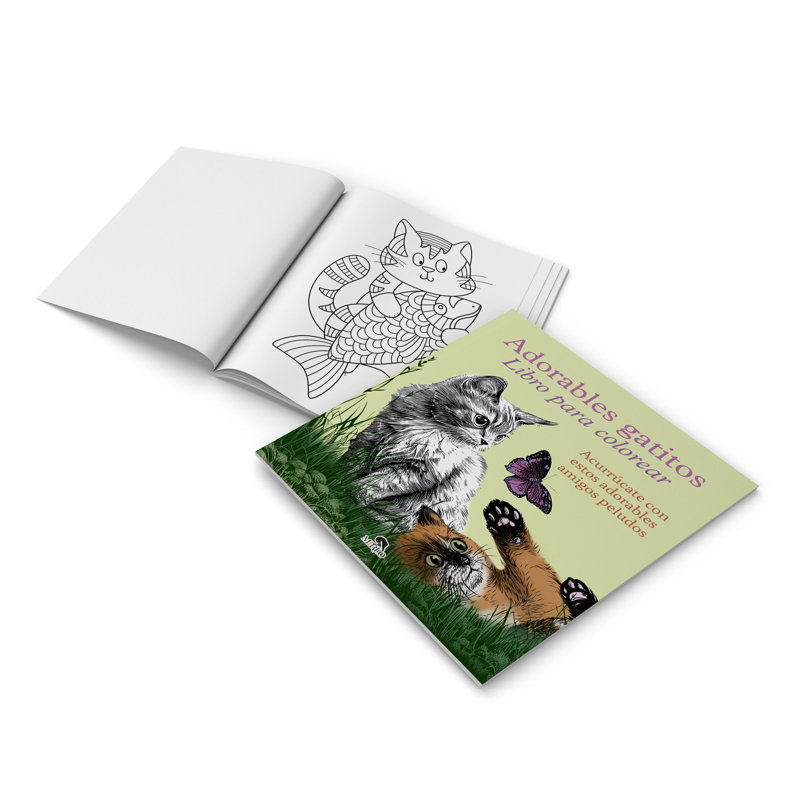 Adorables gatitos: <br> Libro para colorear - Imagen 3