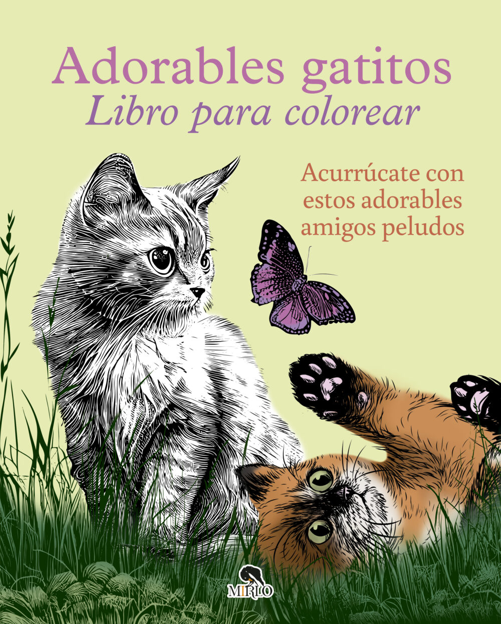 Adorables gatitos: <br> Libro para colorear